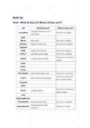English Worksheet: Build up