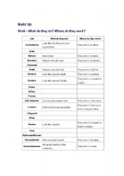 English worksheet: Build up