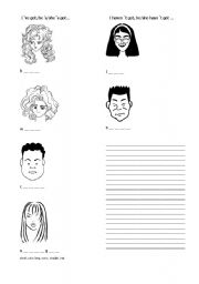 English Worksheet: Hair