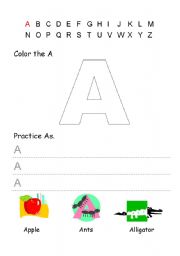 English worksheet: alphabet 