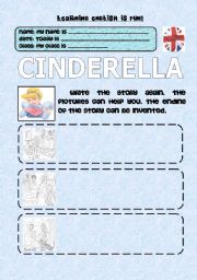 English Worksheet: PLEASE, TELL ME A TALE  CINDERELLA BY AGUILA PART 3