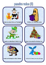 English Worksheet: passive voice cards 5  (09.05.10)