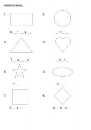 Shapes Spelling