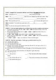 English worksheet: Modal Auxiliaries