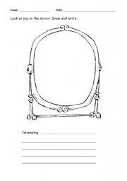 English Worksheet: Im wearing