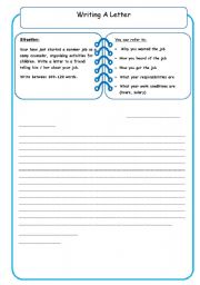 English Worksheet: Writing an informal letter (11)