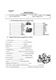 Countable and Uncountable nouns