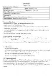 English Worksheet: Lesson plan for talking abut different kinds of jobs