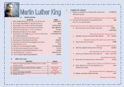 English Worksheet: Martin Luther King (FCE worksheet key)