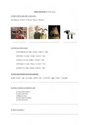English Worksheet: A close shave_Wallace and Gromit