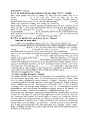 English Worksheet: mid term test 2nd year