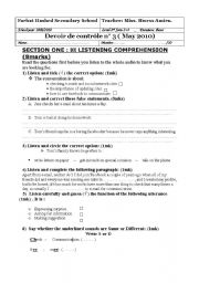 English Worksheet: listening comprehension - staying connected - elllo.org