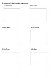 English worksheet: Things in the classroom