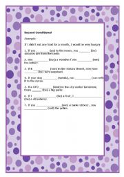 English worksheet: Second Conditional - part II