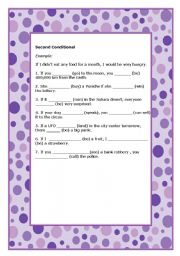 English Worksheet: Second Conditional - part II