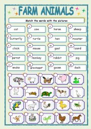 English Worksheet: FARM LIFE