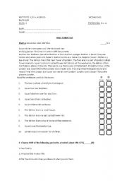 English Worksheet: test based on technical english book 1 a