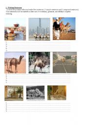 English Worksheet: describing pictures