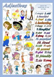 English Worksheet: ADJECTIVES