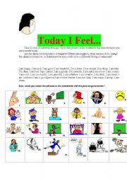 English Worksheet: Feelings