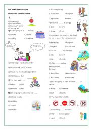 English Worksheet: 6th Grade Revision