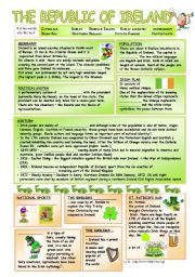 English Worksheet: Ireland - Basic facts