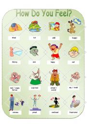 English Worksheet: Feelings