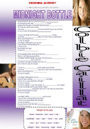 English Worksheet: LCP Activity - Midnight Bottle (Colbie Caillat)