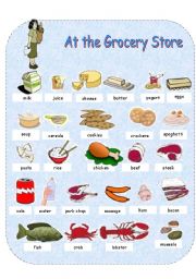 English Worksheet: Grocery Store