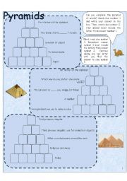 English Worksheet: Word pyramid 1