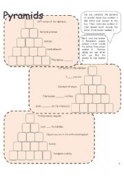 English Worksheet: Pyramids 4