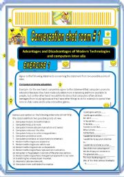 English Worksheet: Chat room #1 