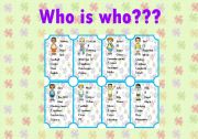 WHO IS WHO??? - game - PART 1