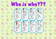 WHO IS WHO??? - game - PART2