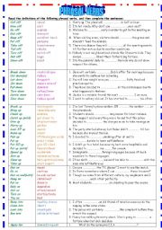 English Worksheet: PHRASAL VERBS