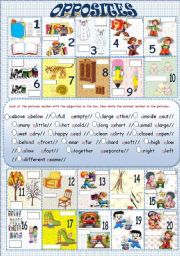 English Worksheet: OPPOSITES