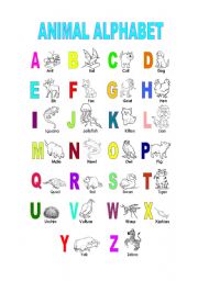 Animal alphabet