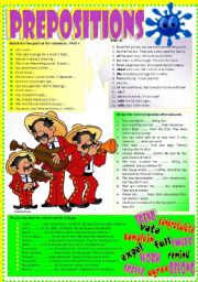 English Worksheet: PREPOSITIONS AFTER VERBS (Part 2) 