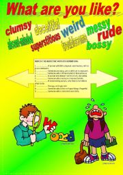 English Worksheet: PERSONALITY TRAITS (Part I of a set of two)