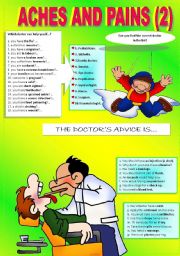 English Worksheet: HEALTH PROBLEMS 2