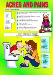 English Worksheet: HEALTH PROBLEMS