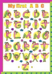 English Worksheet: alphabet....editable