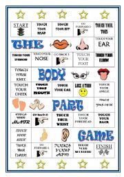 English Worksheet: The Body Part Game