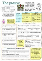 English Worksheet: The passive voice + KEY