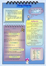 English Worksheet: Past Simple:  Grammar Guide and exercises to practise and revise Part 1 (2 pages)