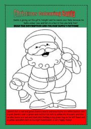 Christmas Colouring Santa!