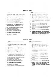 English Worksheet: present simple exercises