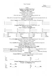 English worksheet: Time contrasts Past, Present, Future