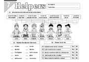 English Worksheet: Helpers - 07