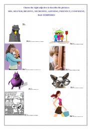 English Worksheet: Describing personality